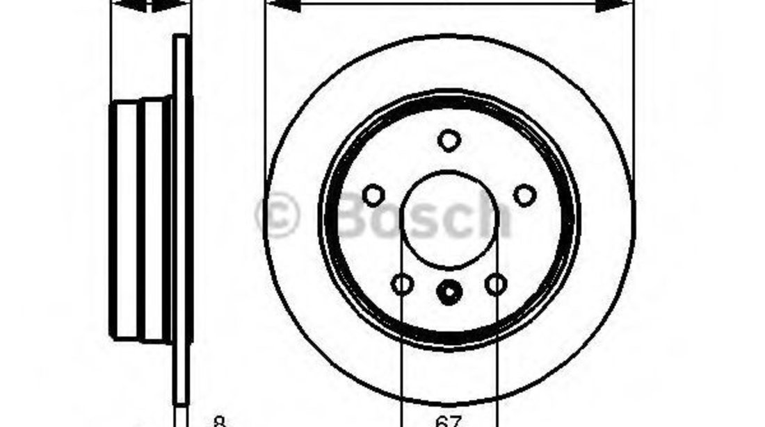 Disc frana MERCEDES VANEO (414) (2002 - 2005) BOSCH 0 986 478 475 piesa NOUA