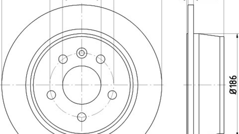 Disc frana MERCEDES VITO caroserie (638) (1997 - 2003) KRIEGER 0950004253 piesa NOUA