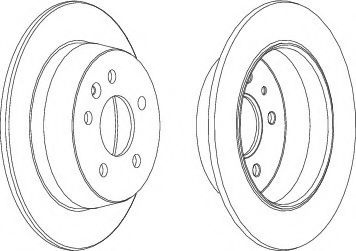 Disc frana MERCEDES VITO caroserie (638) (1997 - 2003) FERODO DDF861 piesa NOUA