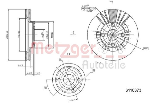 Disc Frana Metzger Csnbb Mazda 6110373