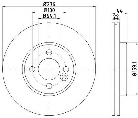 Disc frana MINI MINI Cabriolet (R52) (2004 - 2007) TEXTAR 92262403 piesa NOUA