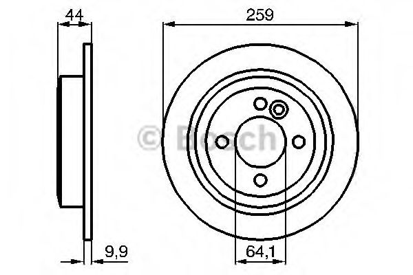 Disc frana MINI MINI CLUBMAN (R55) (2007 - 2015) BOSCH 0 986 478 601 piesa NOUA