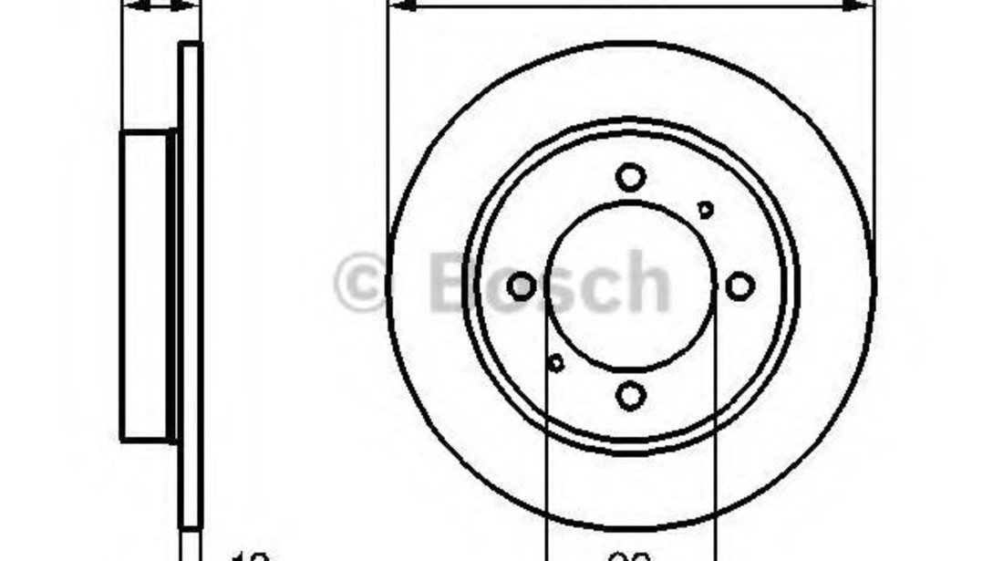 Disc frana MITSUBISHI CARISMA (DA) (1995 - 2006) BOSCH 0 986 478 898 piesa NOUA