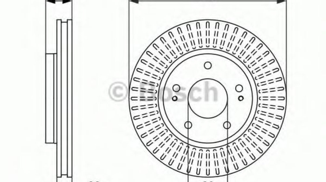 Disc frana MITSUBISHI LANCER Combi (CS) (2003 - 2008) BOSCH 0 986 479 604 piesa NOUA