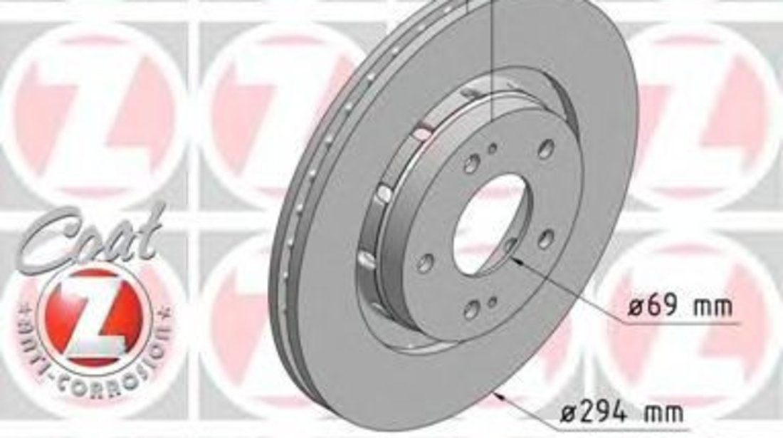 Disc frana MITSUBISHI LANCER Sportback (CX) (2007 - 2016) ZIMMERMANN 440.3122.20 piesa NOUA