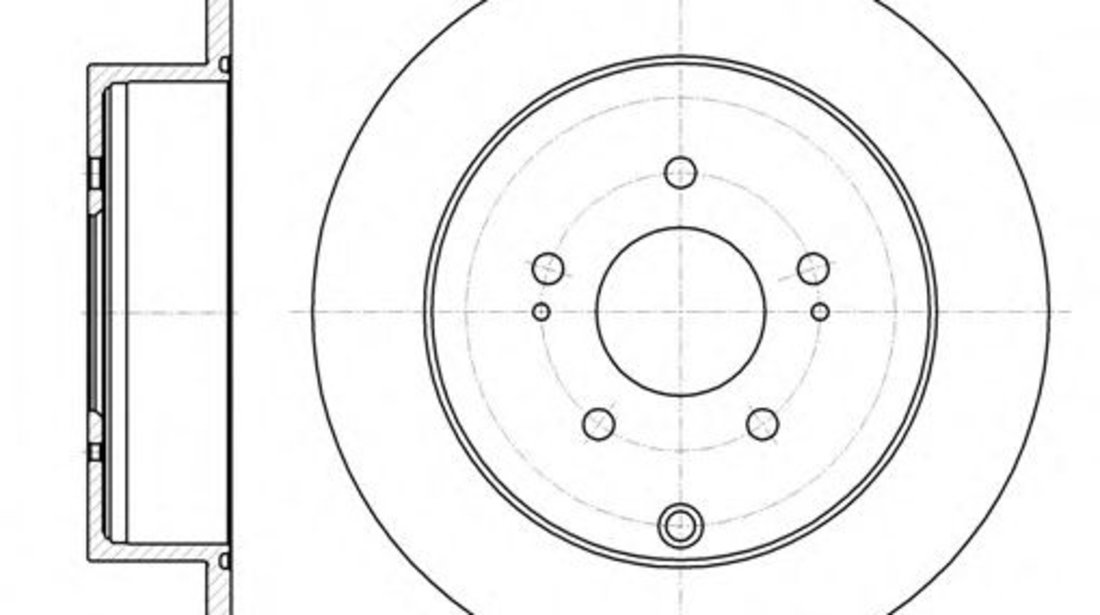 Disc frana MITSUBISHI OUTLANDER II (CW) (2006 - 2012) REMSA 61098.00 piesa NOUA