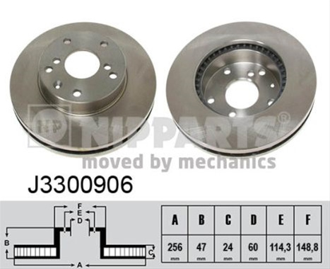 Disc Frana Nipparts General Motors J3300906