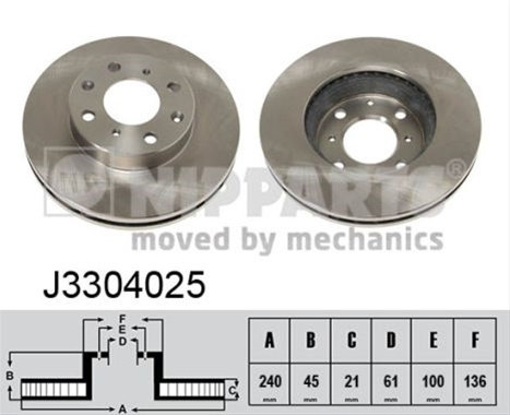 Disc Frana Nipparts Honda J3304025