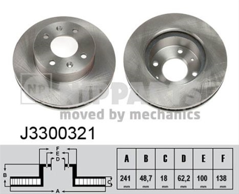 Disc Frana Nipparts Hyundai J3300321