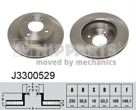 Disc Frana Nipparts Hyundai J3300529