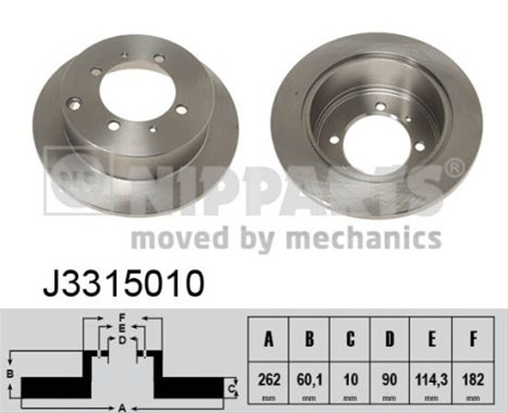 Disc Frana Nipparts Hyundai J3315010