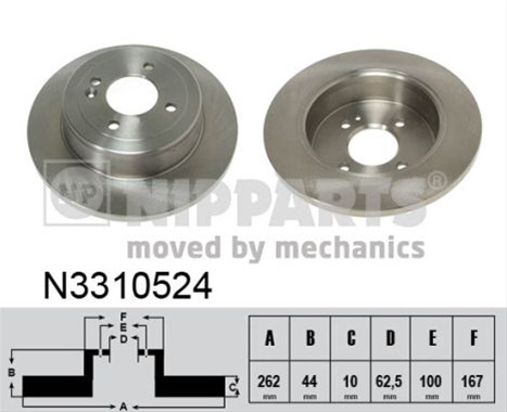 Disc Frana Nipparts Hyundai N3310524