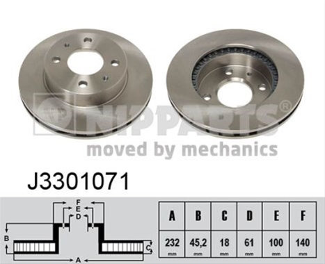 Disc Frana Nipparts Mazda J3301071