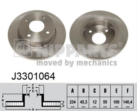 Disc Frana Nipparts Nissan J3301064