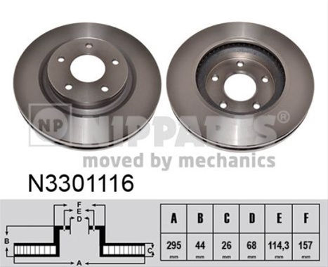 Disc Frana Nipparts Nissan N3301116