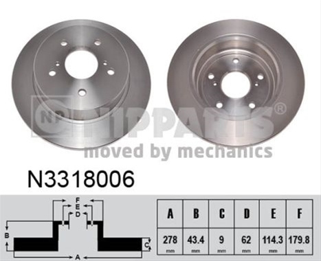 Disc Frana Nipparts Suzuki N3318006