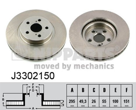 Disc Frana Nipparts Toyota J3302150