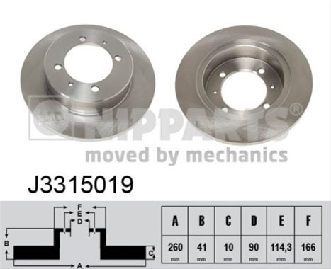 Disc Frana Nipparts Volvo J3315019