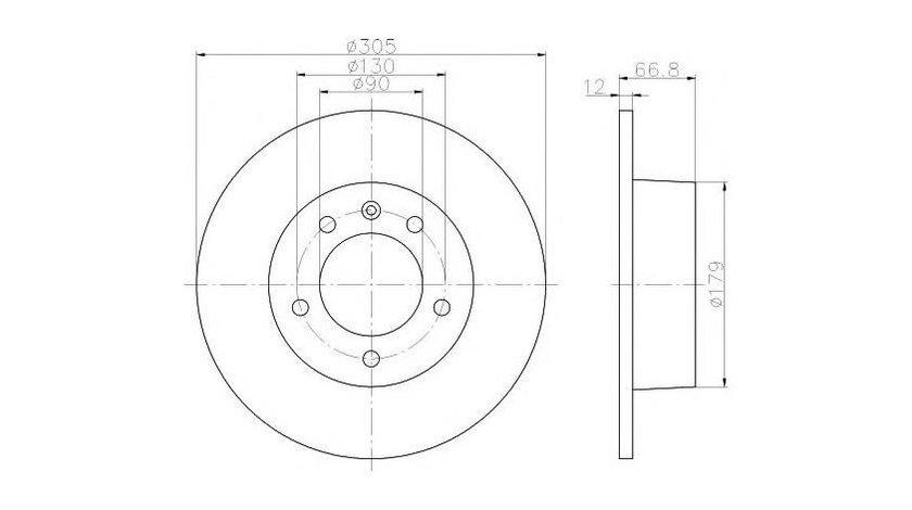 Disc frana Nissan INTERSTAR caroserie (X70) 2002-2016 #2 08937110