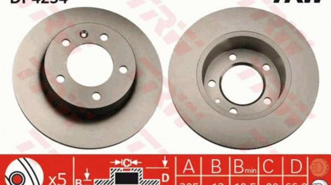 Disc frana Nissan INTERSTAR platou / sasiu 2003-2016 #2 08937110