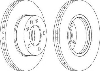 Disc frana NISSAN INTERSTAR platou / sasiu (2003 - 2016) FERODO DDF1217C-1 piesa NOUA