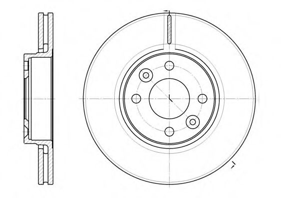 Disc frana NISSAN MICRA III (K12) (2003 - 2010) REMSA 6683.10 piesa NOUA