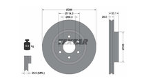 Disc frana Nissan NAVARA pick-up (D23) 2014-2016 #...