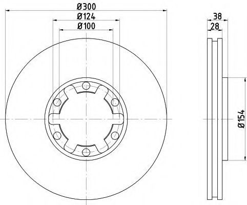 Disc frana NISSAN PATHFINDER II (R50) (1995 - 2004) TEXTAR 92109500 piesa NOUA