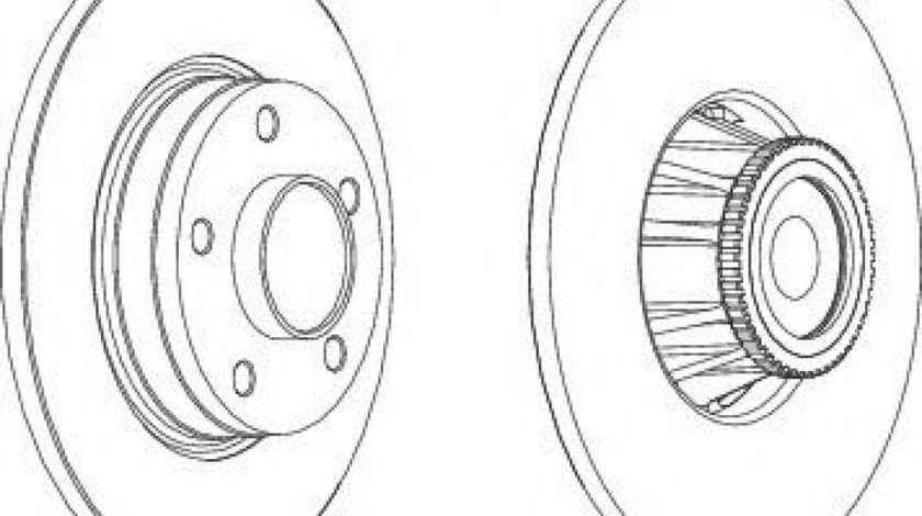 Disc frana NISSAN PRIMASTAR caroserie (X83) (2002 - 2016) FERODO DDF1623-1 piesa NOUA