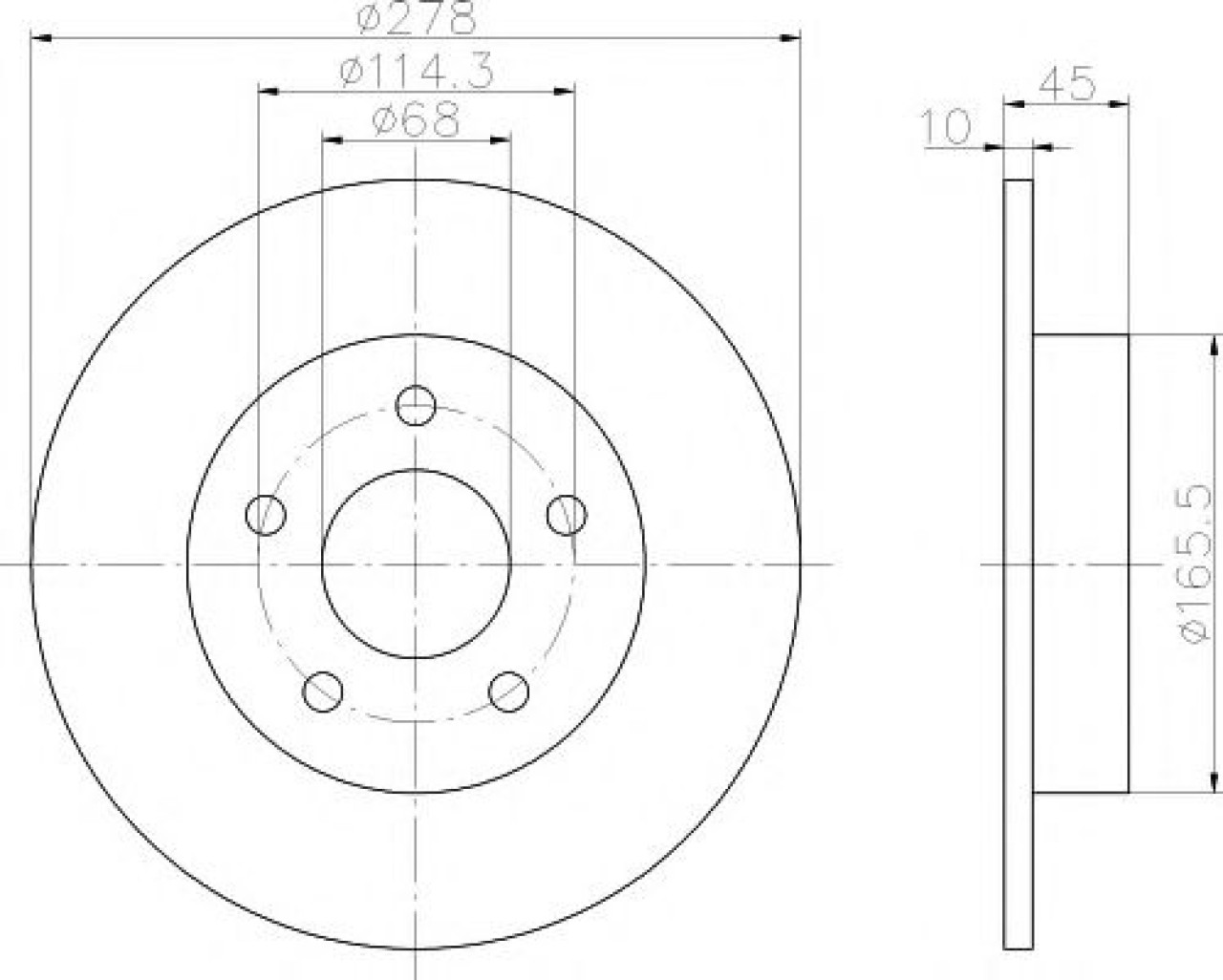 Disc frana NISSAN PRIMERA Hatchback (P12) (2002 - 2016) TEXTAR 92125703 piesa NOUA