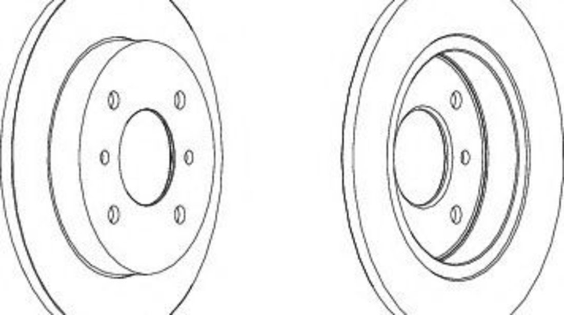 Disc frana NISSAN PRIMERA (P11) (1996 - 2001) FERODO DDF267 piesa NOUA