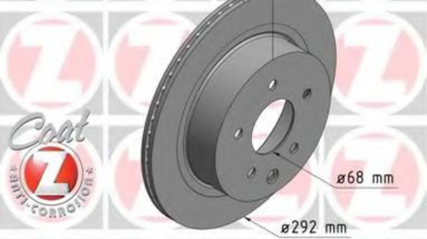 Disc frana NISSAN QASHQAI / QASHQAI +2 (J10, JJ10) (2007 - 2013) ZIMMERMANN 200.2523.20 piesa NOUA