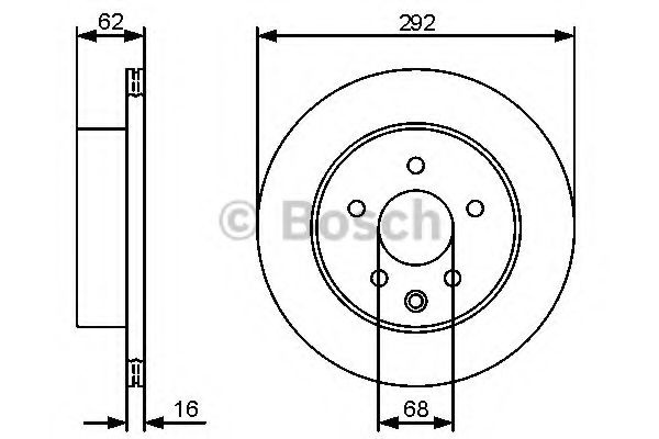 Disc frana NISSAN X-TRAIL (T30) (2001 - 2013) BOSCH 0 986 479 C12 piesa NOUA