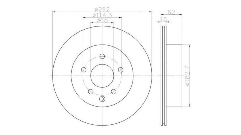 Disc frana Nissan X-TRAIL (T31) 2007-2013 #2 0986479453