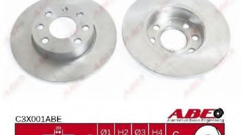 Disc frana OPEL ASTRA F Combi (51, 52) (1991 - 1998) ABE C3X001ABE piesa NOUA