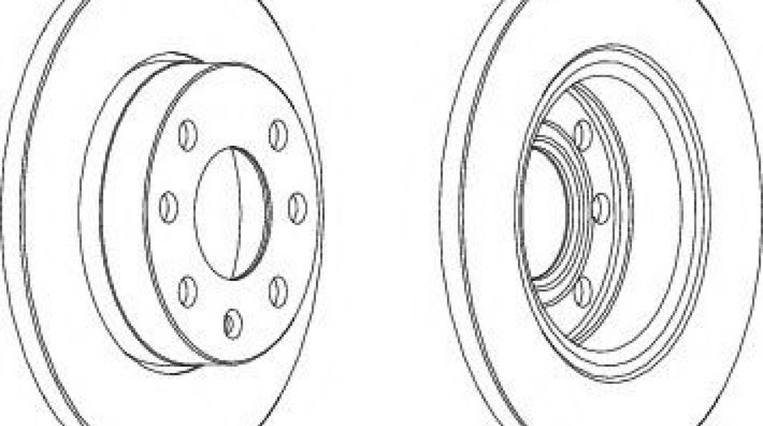 Disc frana OPEL ASTRA F Combi (51, 52) (1991 - 1998) FERODO DDF116 piesa NOUA