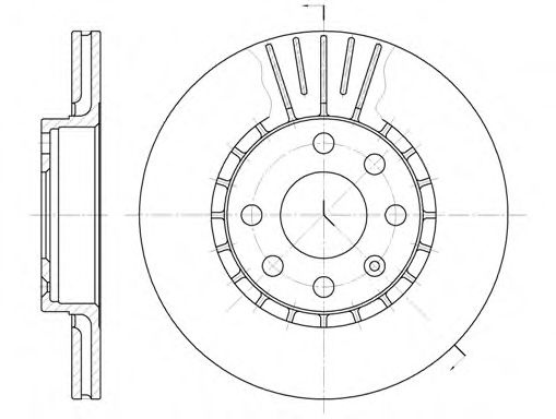 Disc frana OPEL ASTRA F Combi (51, 52) (1991 - 1998) REMSA 6174.10 piesa NOUA