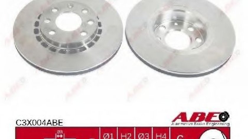 Disc frana OPEL ASTRA F Hatchback (53, 54, 58, 59) (1991 - 1998) ABE C3X004ABE piesa NOUA