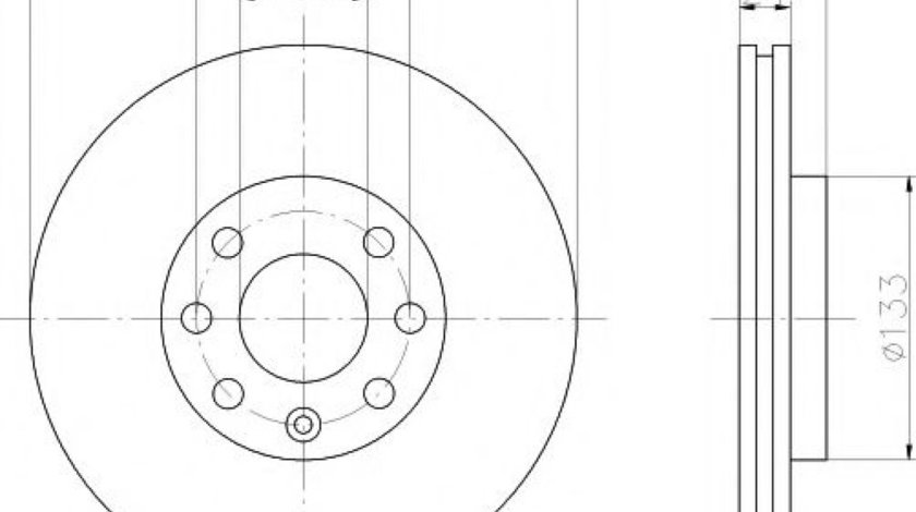 Disc frana OPEL ASTRA G Cabriolet (F67) (2001 - 2005) HELLA PAGID 8DD 355 106-051 piesa NOUA