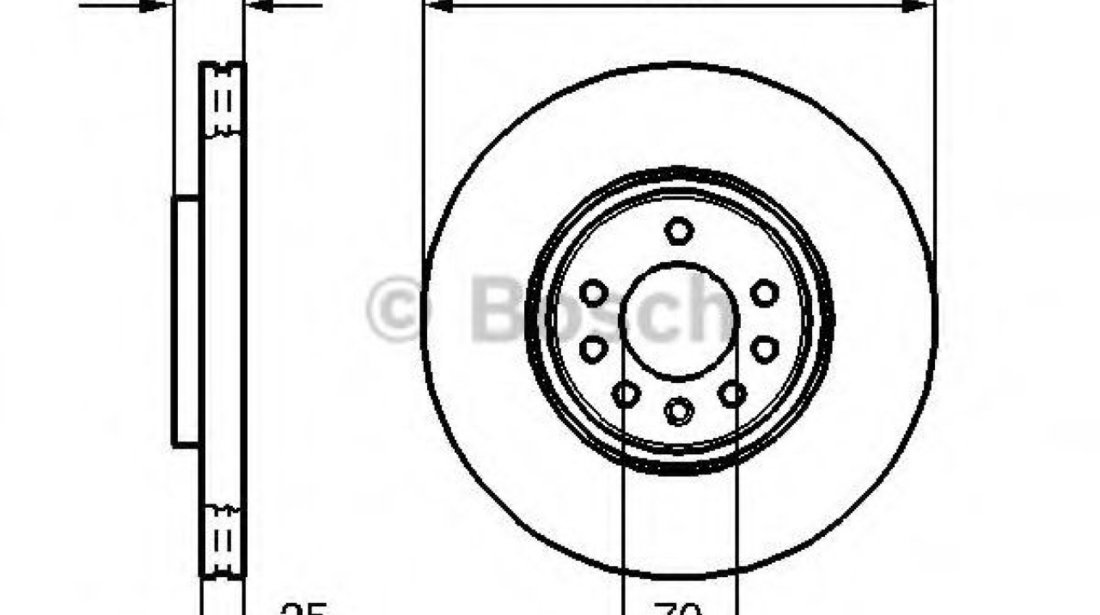 Disc frana OPEL ASTRA G Combi (F35) (1998 - 2009) BOSCH 0 986 479 113 piesa NOUA