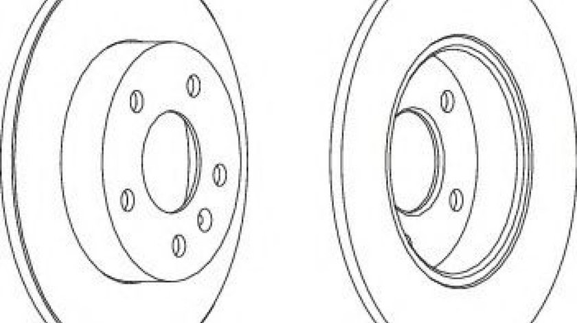 Disc frana OPEL ASTRA G Combi (F35) (1998 - 2009) FERODO DDF1044 piesa NOUA