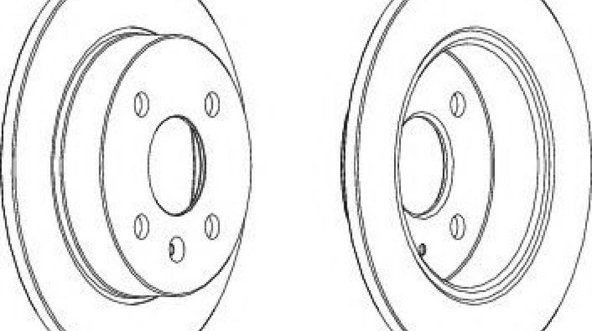 Disc frana OPEL ASTRA G Combi (F35) (1998 - 2009) FERODO DDF1043 piesa NOUA