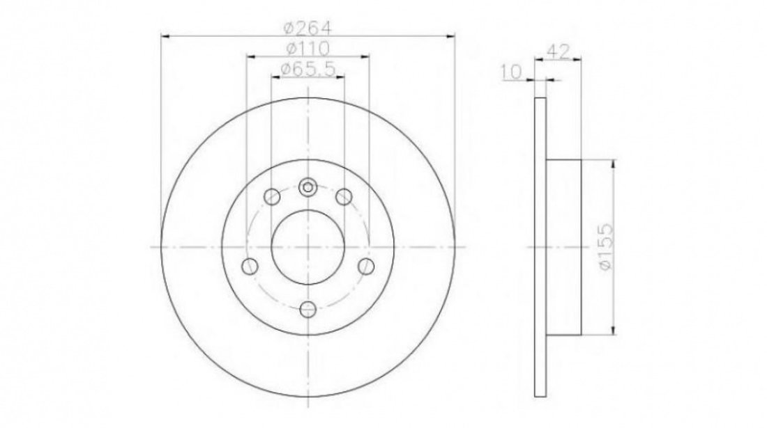 Disc frana Opel ASTRA G cupe (F07_) 2000-2005 #2 08762710