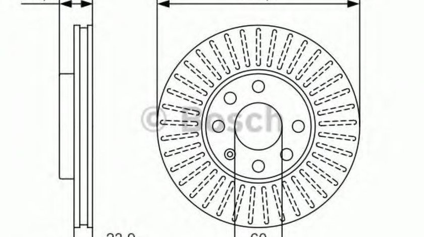 Disc frana OPEL ASTRA G Hatchback (F48, F08) (1998 - 2009) BOSCH 0 986 479 R76 piesa NOUA