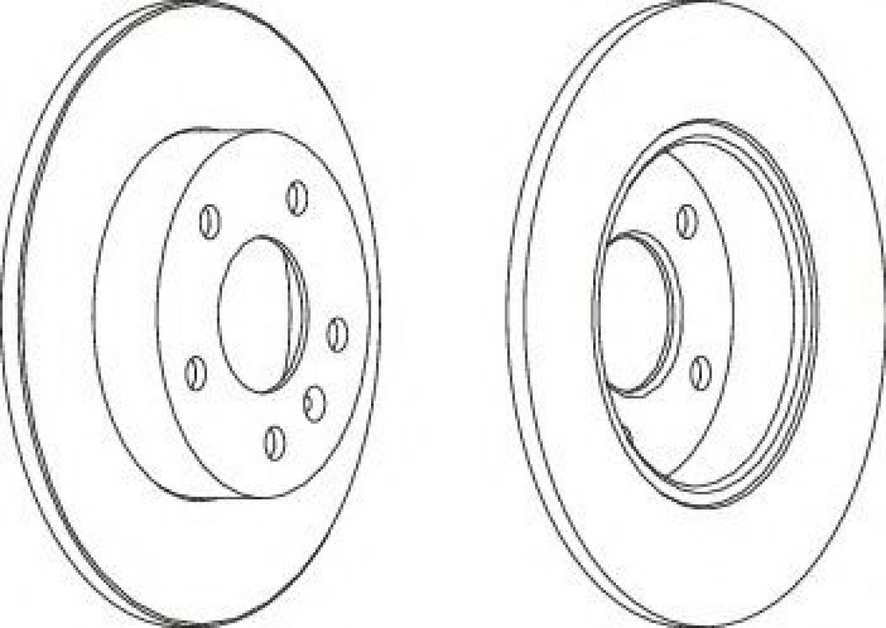 Disc frana OPEL ASTRA G Limuzina (F69) (1998 - 2009) FERODO DDF1044 piesa NOUA