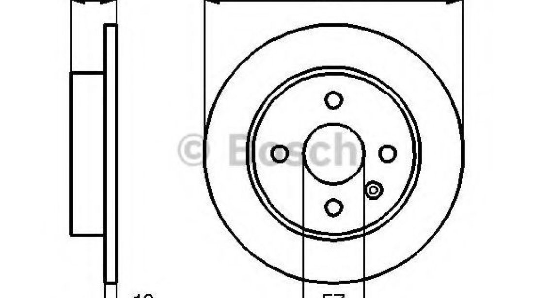 Disc frana OPEL ASTRA H Combi (L35) (2004 - 2016) BOSCH 0 986 478 882 piesa NOUA