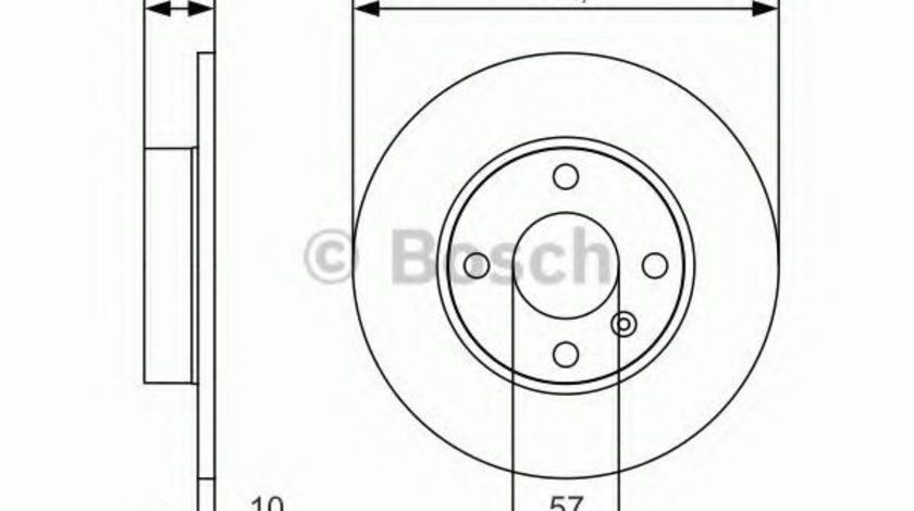 Disc frana OPEL ASTRA H GTC (L08) (2005 - 2016) BOSCH 0 986 479 S52 piesa NOUA