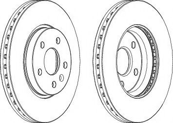 Disc frana OPEL ASTRA J Limuzina (2012 - 2016) FERODO DDF1869 piesa NOUA