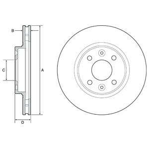 Disc frana OPEL COMBO Combi (X12) (2012 - 2016) KRIEGER 0950004355 piesa NOUA