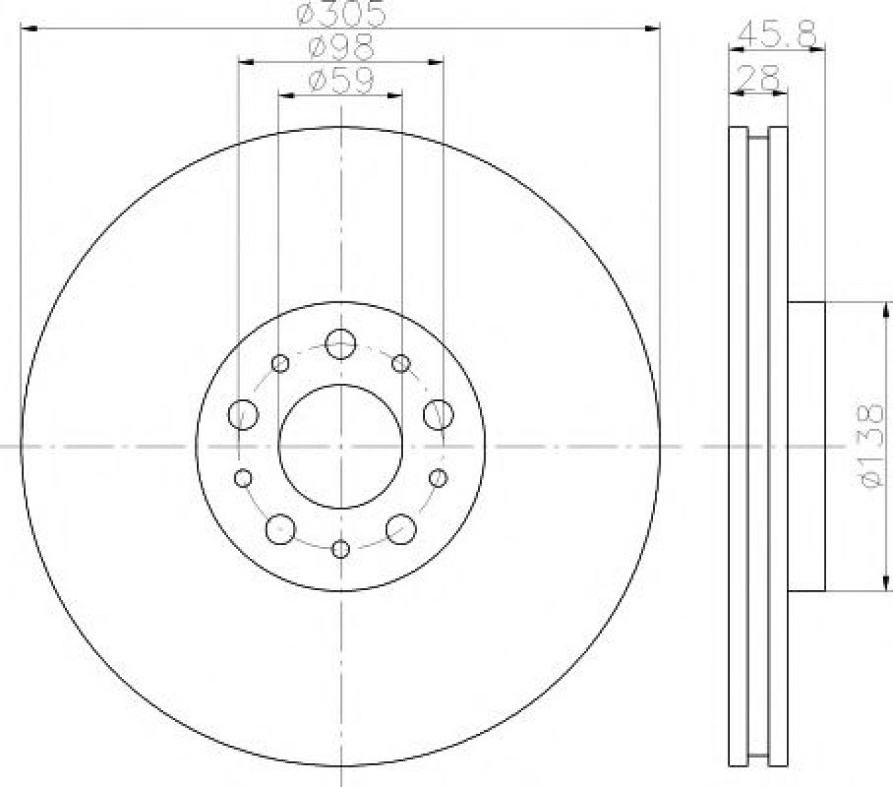 Disc frana OPEL COMBO Combi (X12) (2012 - 2016) TEXTAR 92237603 piesa NOUA